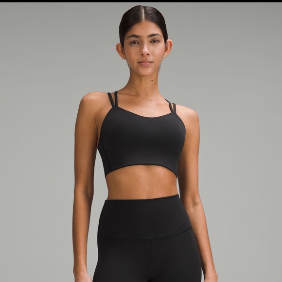 Lululemon Like a Cloud Longline Bra size 6 black - Picture 1 of 7